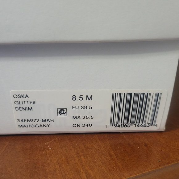 Calvin Klrin 2.5 inch heels Glitter Mahogany - Picture 5 of 5